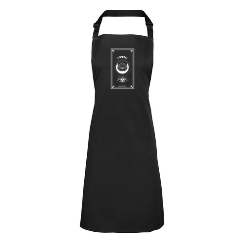 Manifest Tarot Card Apron Mens Womens Lotus Flower Energy Spritual BBQ