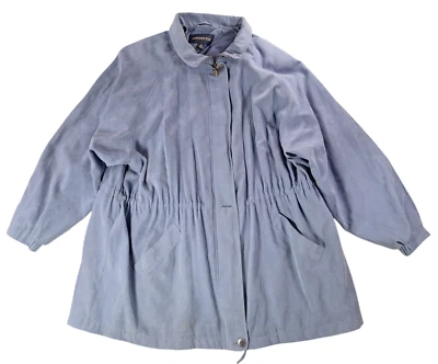 Abrigo Chaqueta London Fog Soft Shell Mujer Talla 3X Cremallera Cordón Cintura Lavanda Foto 1 de 4