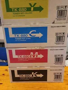 Toners KYOCERA TK-880 K + TK-880 C + TK- 880 Y + TK-880 M - Toner Kit FS-C8500DN - Picture 1 of 13