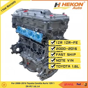 Long Block Engine Assembly For 2000-2016 Toyota Corolla Auris 1ZR 1ZR-FE 1.6L L4 - Picture 1 of 6