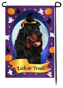 Halloween Garden Flag - Gordon Setter - Picture 1 of 1