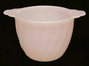 Vintage Anchor Hocking Fire King Oven Ware Pink Swirl Glass Sugar Bowl No Lid - Picture 1 of 9