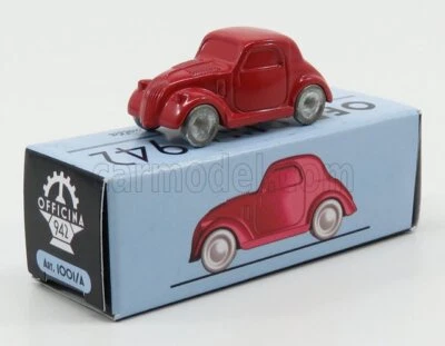 MODELLINO AUTO STATICO FIAT 500B TOPOLINO ROSSO OFFICINA 942 scala 1/76 - Immagine 1 di 3
