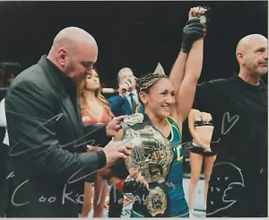 Carla Esparza Signed & Inscribed Sketched "Cookie Monster" UFC 8x10 Photo - Picture 1 of 1