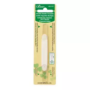 CLOVER DOUBLE NEEDLE THREADER 462/NV - Foto 1 di 2