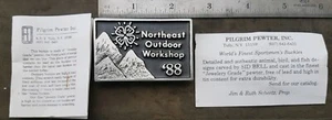 1988 PILGRIM PEWTER 4-H GÜRTELSCHNALLE NORDOSTEN OUTDOOR WORKSHOP NOS USA - Bild 1 von 7