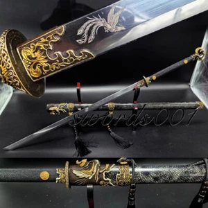 Phoenix Fittings Chinese Masterpiece Sword Tang Dao Rayskin Scabbard Handle - Picture 1 of 13