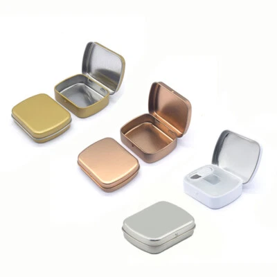 Tinplate Box Candy Box Storage Box Flip Box Mini Box Multifunctional Mini wi - Image 1 of 4