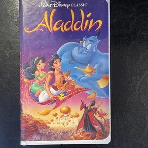 Walt Disney's Aladdin (VHS, 1993) RARE- BLACK DIAMOND EDITION, The Classics - Picture 1 of 4