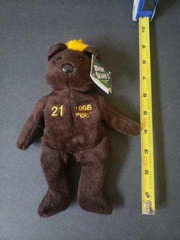 1998 bean bag MLB Sammy Sosa 66 HRs Teddy Bear doll With Tags  Bammbeanos Cover