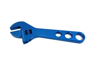 Llave de montaje ajustable aluminio media luna -3AN a -20AN aluminio azul - Imagen 1 de 4