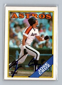1988 Topps #278 Jose Cruz In Person AUTO