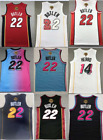 Neu Miami Heat #14 #22 Basketball Trikot Blau Rosa/Schwarz(City Edition)/*