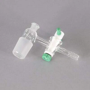 Chemglass Vacuum Adapter With 2mm PTFE Stopcock #CG-1049-J-24 - Picture 1 of 2