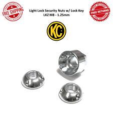 Kc HiLites Lkz M8 - 1.25mm Light Lock Security Nut Pair Set w/ Lock Key (1 Pack)