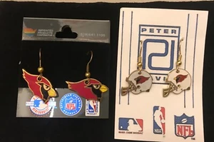SET OF 2 ARIZONA CARDINALS LOGO EARRINGS VERY NICE NEW - Picture 1 of 1
