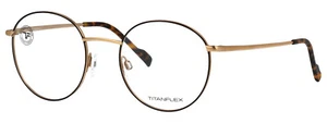Titanflex Brille Damen 820891 20 5121 Brillenfassung Gold Schwarz Eschenbach - Bild 1 von 9