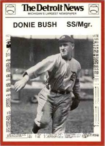 1981 "DETROIT NEWS" DONIE BUSH - #38 DETROIT TIGERS