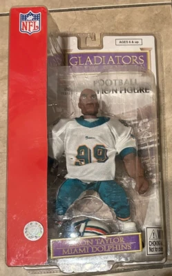 Figura Gladiadores de Gridiron Jason Taylor de los Miami Dolphins NUEVA Sellada de Fábrica Foto 1 de 2