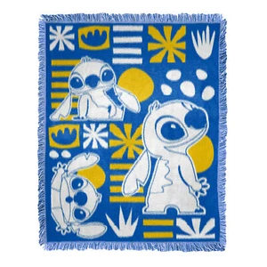 Northwest Lilo And Stitch Stitchness Woven Jacquard Throw Blanket, 46"W x 60"L - Picture 1 of 1