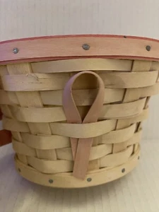 Longaberger Basket Pink 2007 American Cancer Society Breast Cancer Awareness - Bild 1 von 5