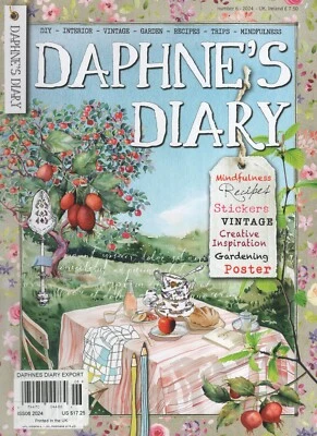 DAPHNE'S DIARY MAGAZINE 2024 ISSUE #6 PAPER LOVERS CREATIVE INSPIRATION & MORE - Image 1 of 2