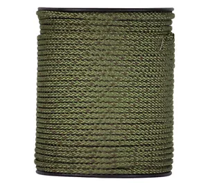 4mm Flechtschnur Seil oliv / braun 100m Spule Paracord Kunststoffseil Seil - Bild 1 von 2