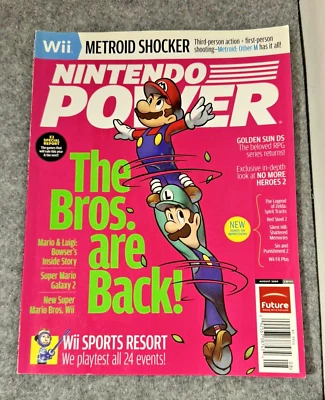 Revista Nintendo Power # 244 Mario & Luigi Bowser 2009 edición quiosco rara Foto 1 de 4