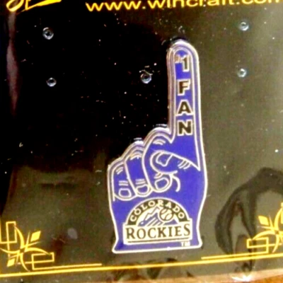 2012 pin Colorado Rockies #1 Fan finger hand MLB - Image 1 of 4