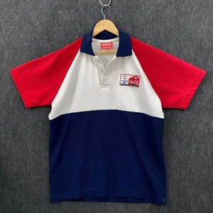 Vintage Coca-Cola Sydney Olympics 2000 Large Short Sleeve Polo Shirt Colourblock - Picture 1 of 12