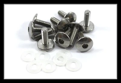 Stainless Yamaha m5 Motorcycle Fairing Pan Mushroom Head Allen Key Bolts 16mm — 第 1/4 张图片