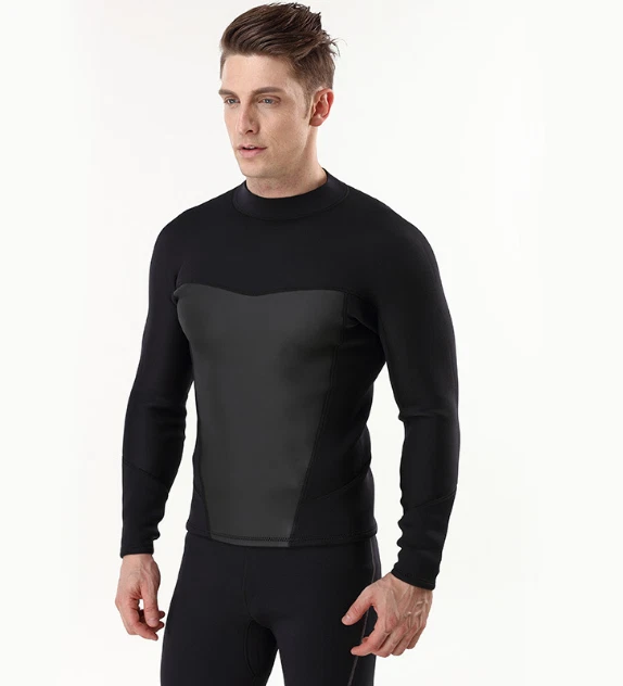 MYLEDI Brand New, Men's 3mm, Neoprene, Dive Top, Scuba Long Sleeve Zip Jacket