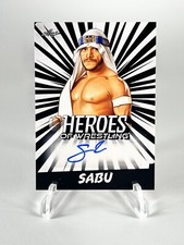 SABU 2023 Leaf Heroes of Wrestling Autograph No. BA-S1