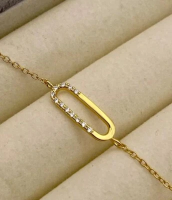 0.25CT Round Cut Natural Diamond Women's Beauty Bracelet 14k Yellow Gold Certify - Image 1 of 4