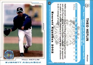 Theo Heflin 2002 Grandstand Everett AquaSox #39 Card *AutographDen*