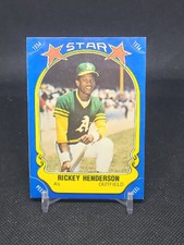 1981 Fleer Star Stickers - #54 Rickey Henderson - Athletics - HOF 