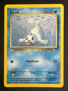 German Pokemon TCG 41/102 Seel Jurob Unlimited Base Set Uncommon HP - Picture 1 of 2