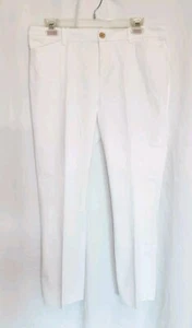 Lauren Ralph Lauren Petite White Cotton Women's Pants SIZE 8P - L5 - Picture 1 of 9