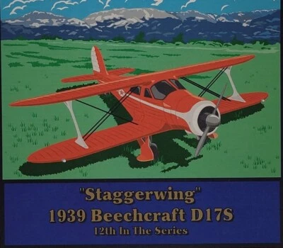 Ertl Wings Of Texaco Staggerwing 1939 Beechcraft D17S Diecast Plane 2004 - Image 1 of 4