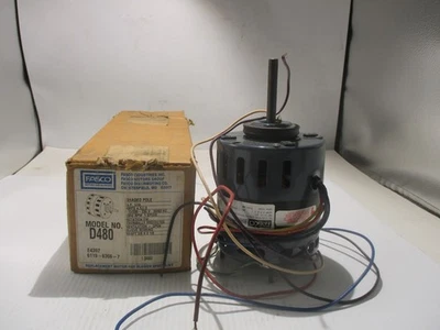 NUEVO MOTOR VENTILADOR HVAC FASCO D480 1/10 HP 115/208-230 V 1550 RPM 1 VELOCIDAD Foto 1 de 4