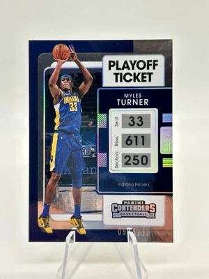 2021-22 Panini Contenders Playoff Ticket Myles Turner /249 Indiana Pacers #12 - Image 1 of 2