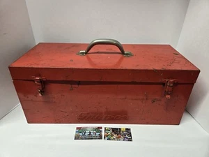 Cassetta degli attrezzi a scatto tuttofare vintage con vassoio interno, chiusure - Foto 1 di 16