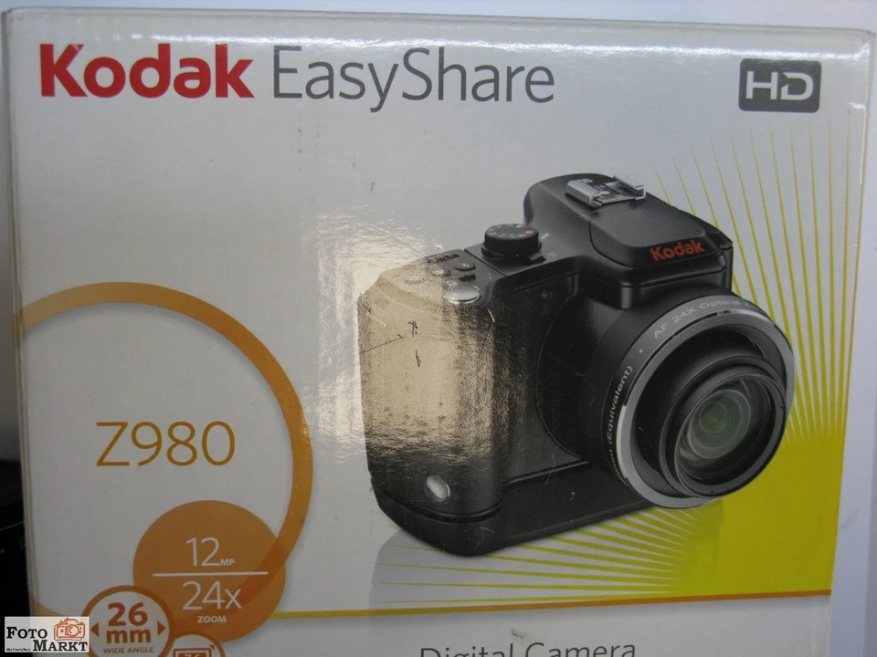 Kodak Z980 Digitalkamera EasyShare 24x opt.Zoom-Objektiv Variogon 26-624 mm lens - Bild 1 von 4