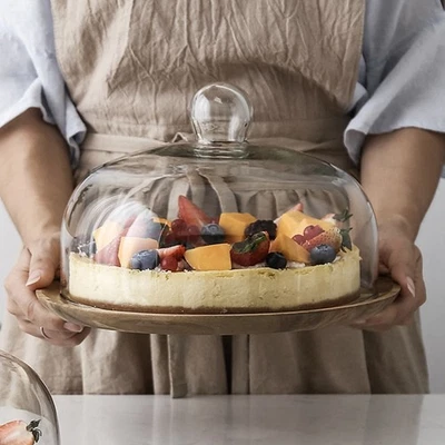  1 Satz Holzkuchen-Tablett Küche Kuchenplatte - Bild 1 von 4