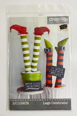 Legs Celebrate Elf Witch Pattern by Crossroads Indygo Junction IJ1109CR - Image 1 of 2