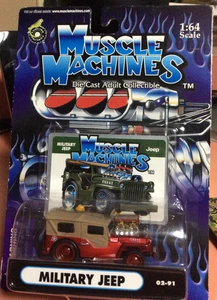 MUSCLE MACHINES 1942 MILITARY JEEP VEHICLE BLOWER 1/64 SCALE - JEEP - - Bild 1 von 2