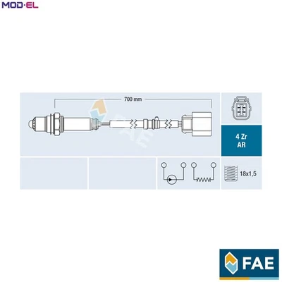 LAMBDA SENSOR 75609 FOR HONDA ACCORD/VII/EURO/Tourer 3K24AK24A3 2.4L 4cyl - Image 1 of 4