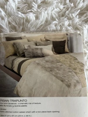 DKNY Persian Trapunto King Sham Nuevo En Paquete Foto 1 de 3