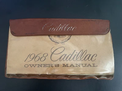 1968 Cadillac DeVille Sedan Coupe Convertible Vintage Owner's  Manual w/ Wallet  - Image 1 of 2