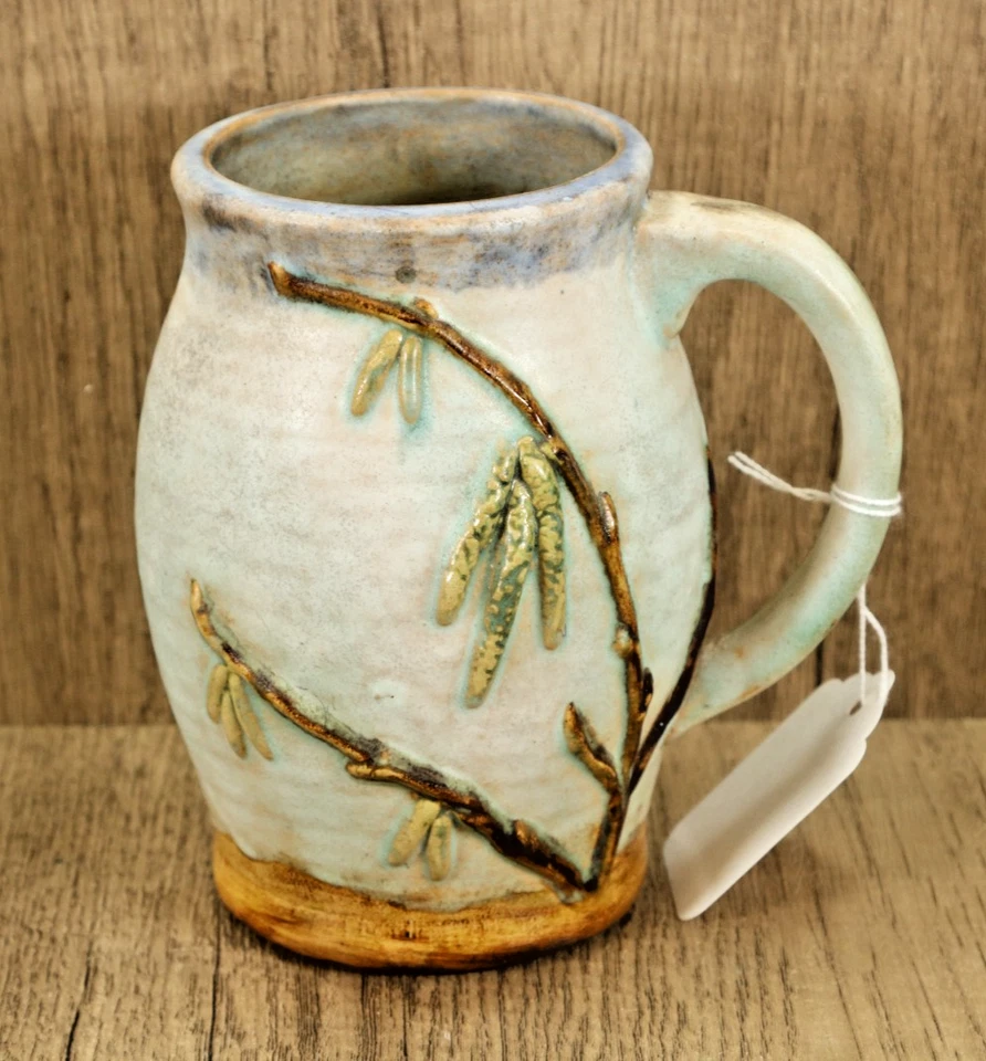 Bourne Denby Danesby Ware 1930s Catkins Regent Pastel Stoneware Glazed Tankard - Image 1 of 4